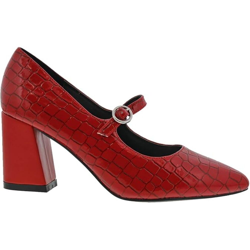 BELLINI Vex Croc embossed Red Pump, NEW! Size 8.5 - Picture 3 of 9